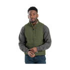 Berne Men's Heartland Sherpa-Lined Washed Duck Vest - Cedar Green - Lenny's Shoe & Apparel