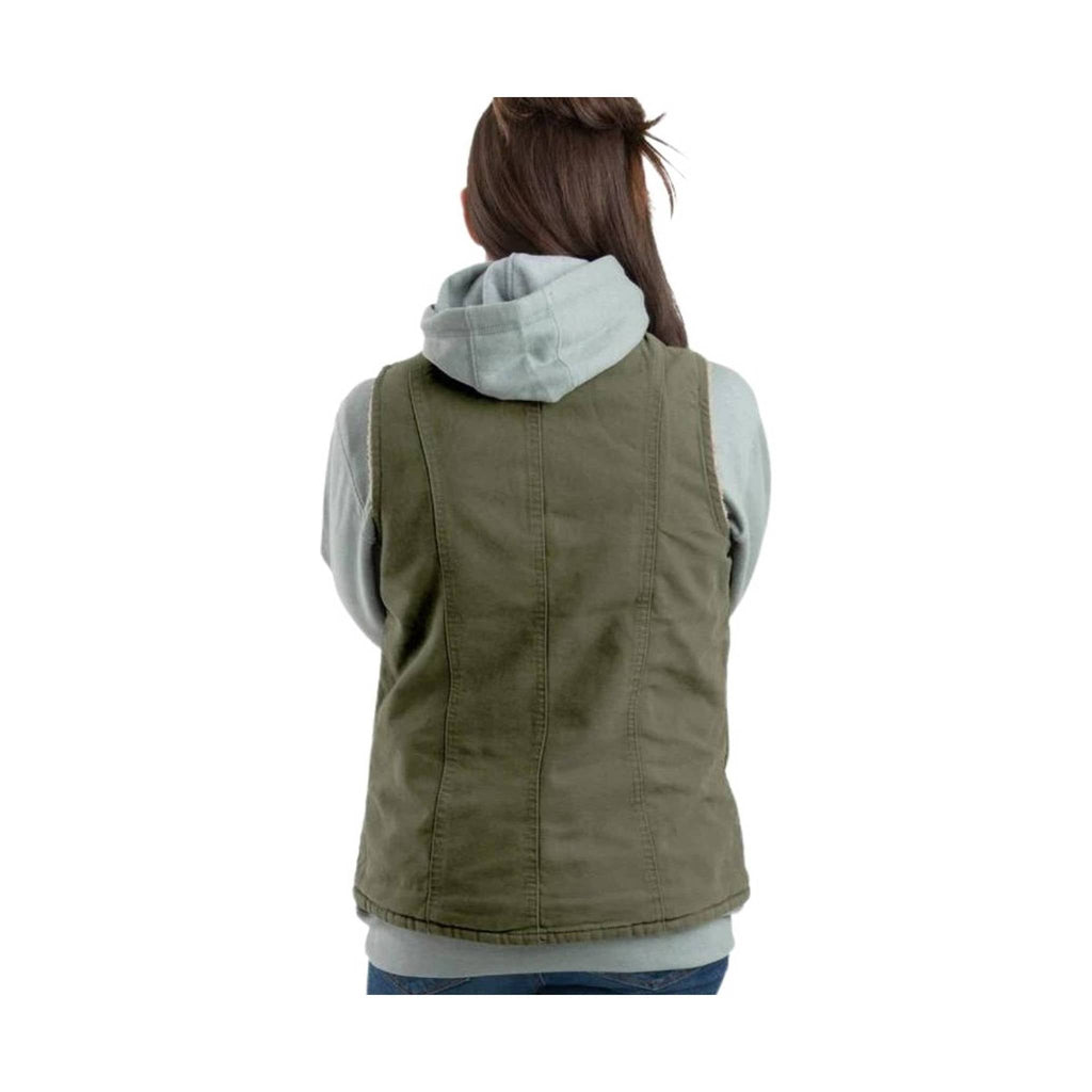 Berne Women's Canyon Sherpa Lined Vest - Cedar Green - Lenny's Shoe & Apparel