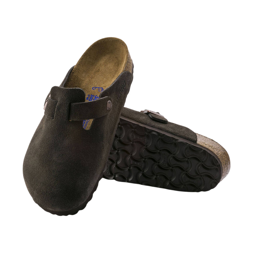 Birkenstock Boston Soft Footbed - Suede Mocha - Lenny's Shoe & Apparel