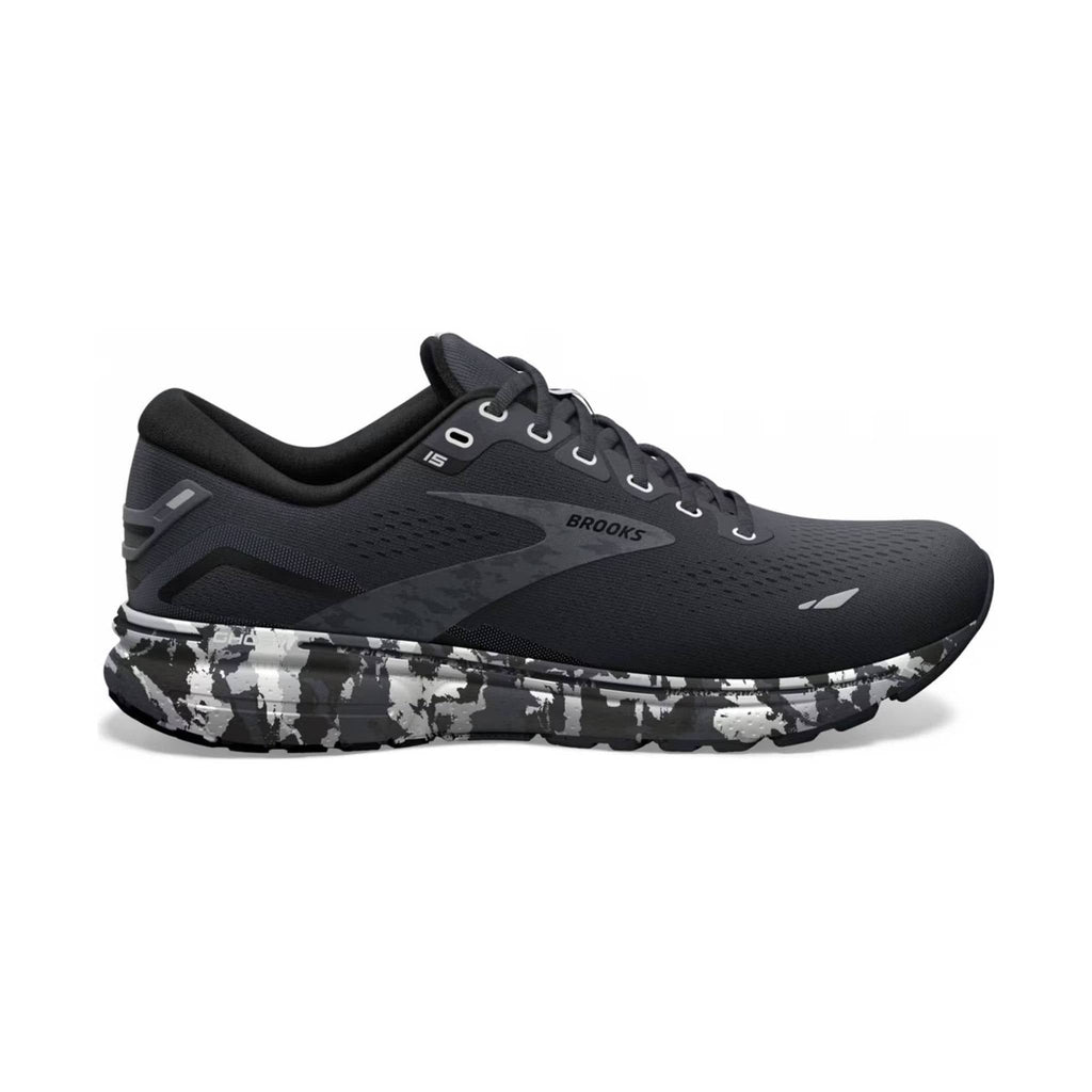 Brooks Men's Ghost 15 Road Running Shoes - Ebony/Black/Oyster - Lenny's Shoe & Apparel