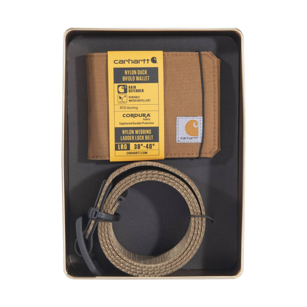 Carhartt Men's Belt and Wallet Tin - Brown - Lenny's Shoe & Apparel