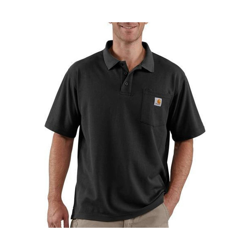 Carhartt Men's Contractors Work Polo - Black - Lenny's Shoe & Apparel