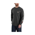 Carhartt Men's Flame Resistant Force Long-Sleeve T-Shirt - Black Heather - Lenny's Shoe & Apparel