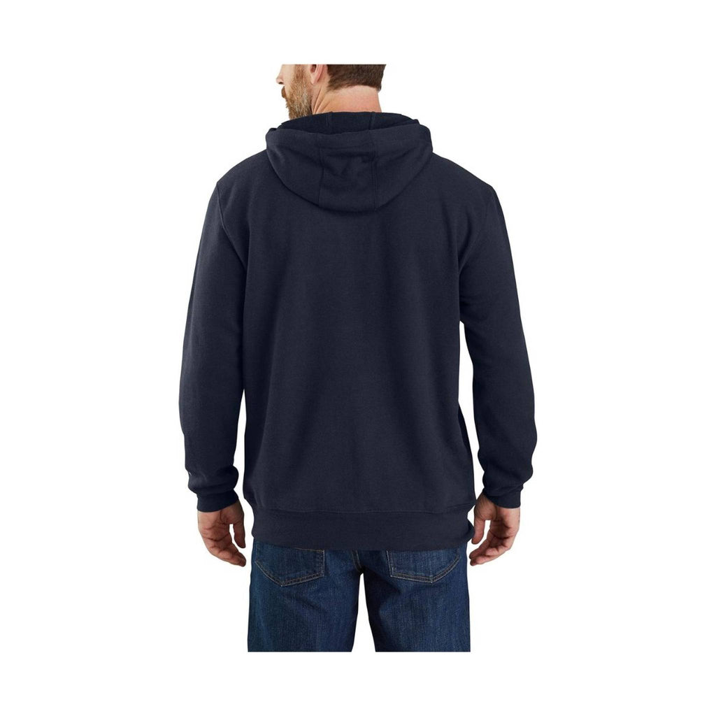 Carhartt Men's Flame Resistant Force Midweight Hooded Sweatshirt - Navy - Lenny's Shoe & Apparel