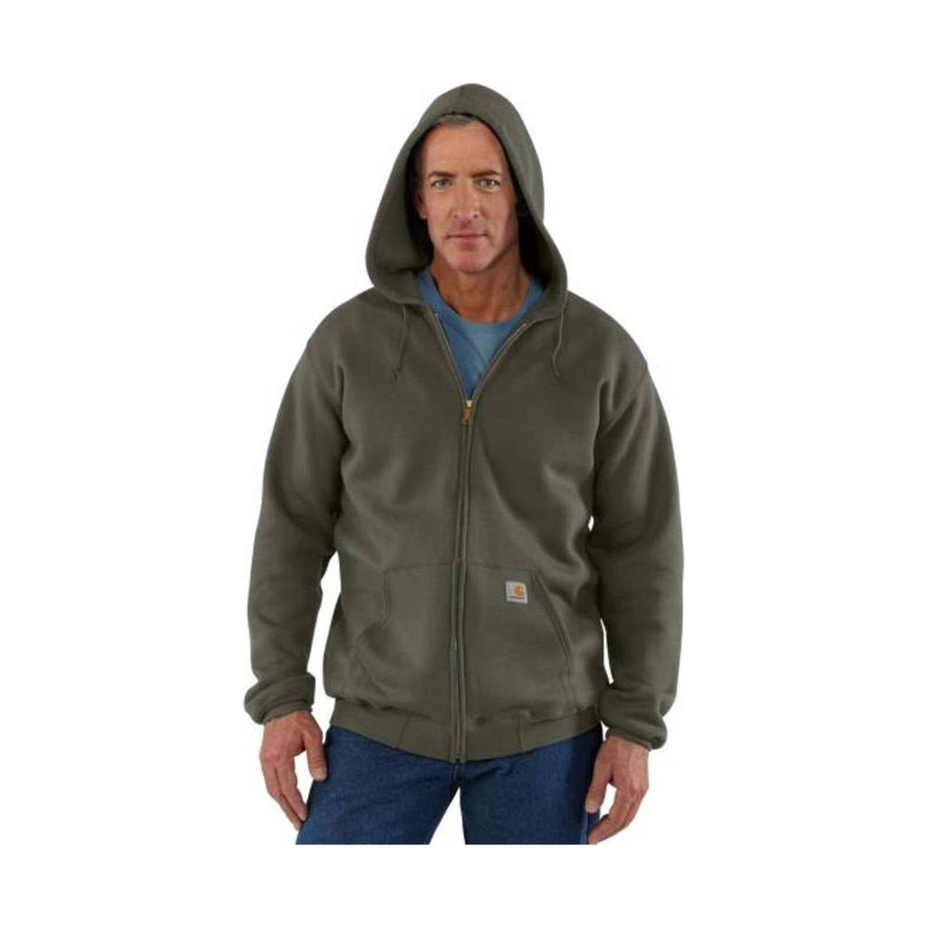 Carhartt Men's Midweight Hooded Zip-Front Sweatshirt - Moss - Lenny's Shoe & Apparel