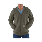 Carhartt Men's Midweight Hooded Zip-Front Sweatshirt - Moss - Lenny's Shoe & Apparel