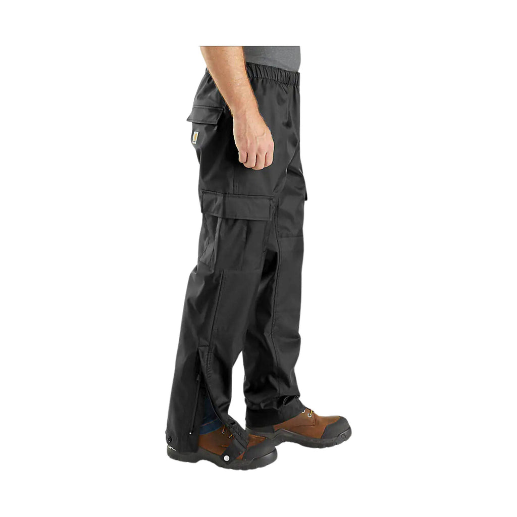 Carhartt Men's Relaxed Fit Midweight Rain Pant - Black - Lenny's Shoe & Apparel