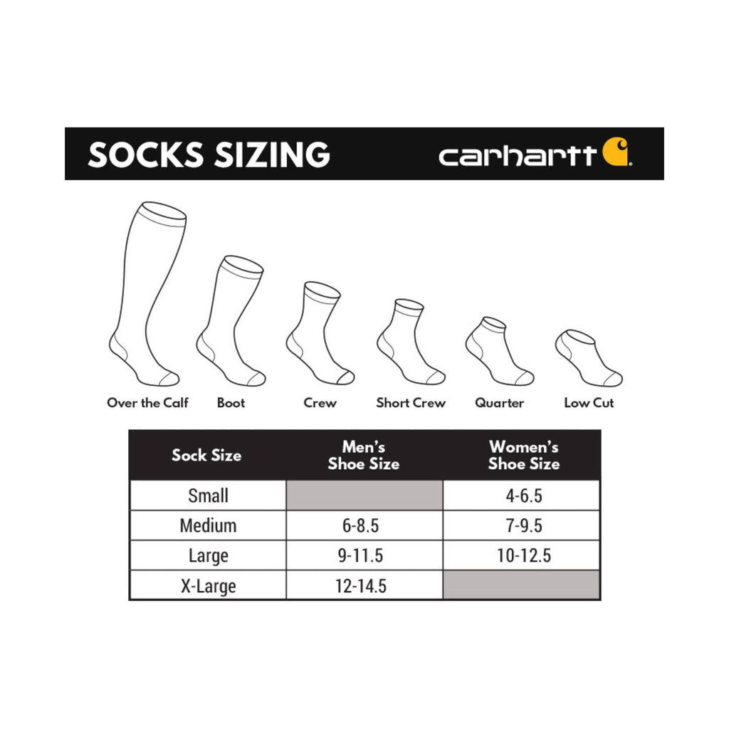 Carhartt Men's Steel Toe Boot 2 Pack Socks - White - Lenny's Shoe & Apparel