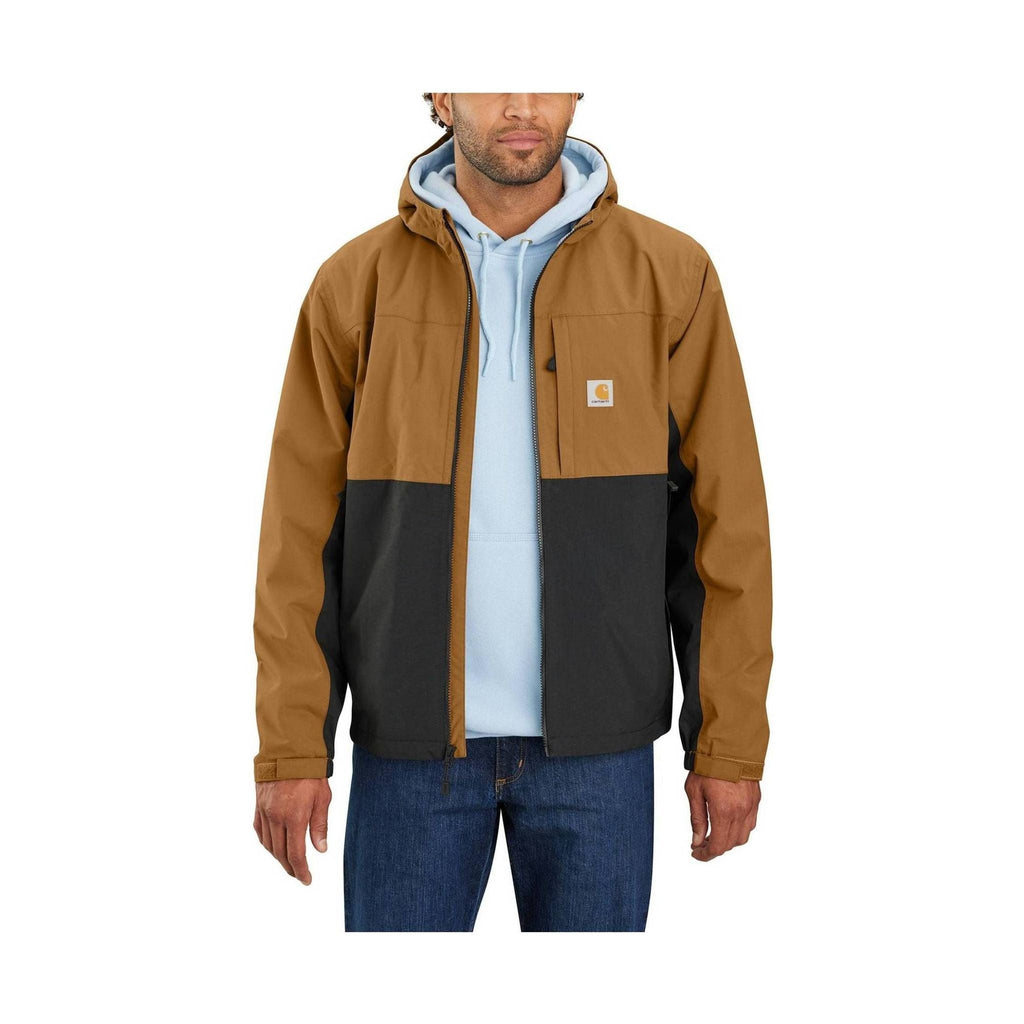 Carhartt Men's Storm Defender Relaxed Fit Lightweight Packable Jacket - Carhartt Brown/Black - Lenny's Shoe & Apparel