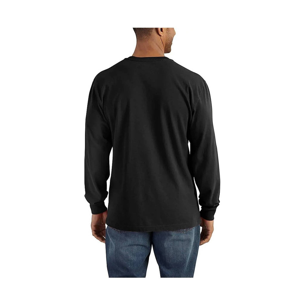 Carhartt Men's Workwear Long Sleeve Henley - Black - Lenny's Shoe & Apparel