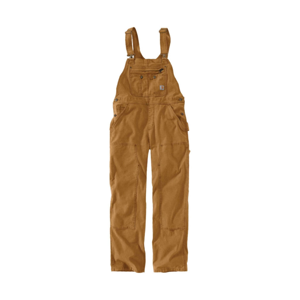 Carhartt Women's Rugged Flex Loose Fit Canvas Bib Overall - Carhartt Brown - Lenny's Shoe & Apparel