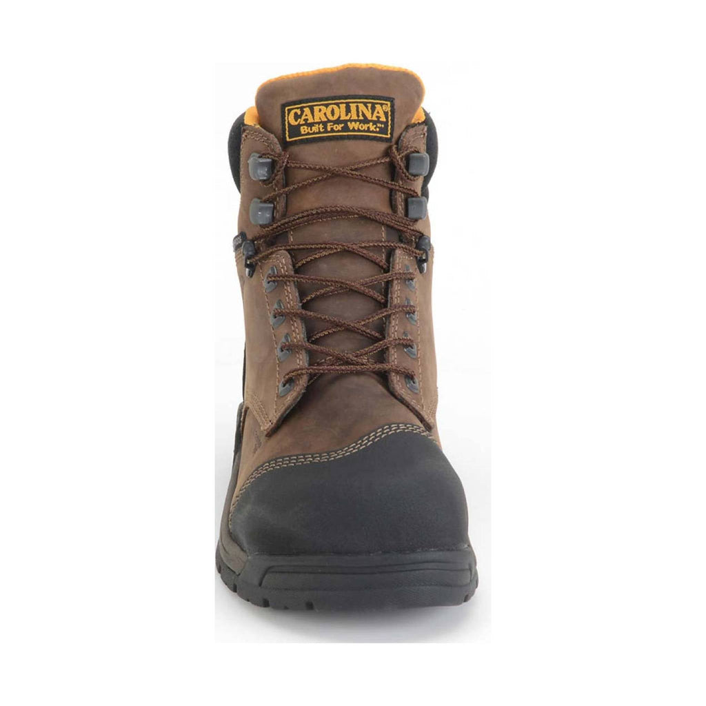 Carolina Men's 6" ESD Waterproof Carbon Composite Broad Toe Work Boot - Dark Brown - Lenny's Shoe & Apparel