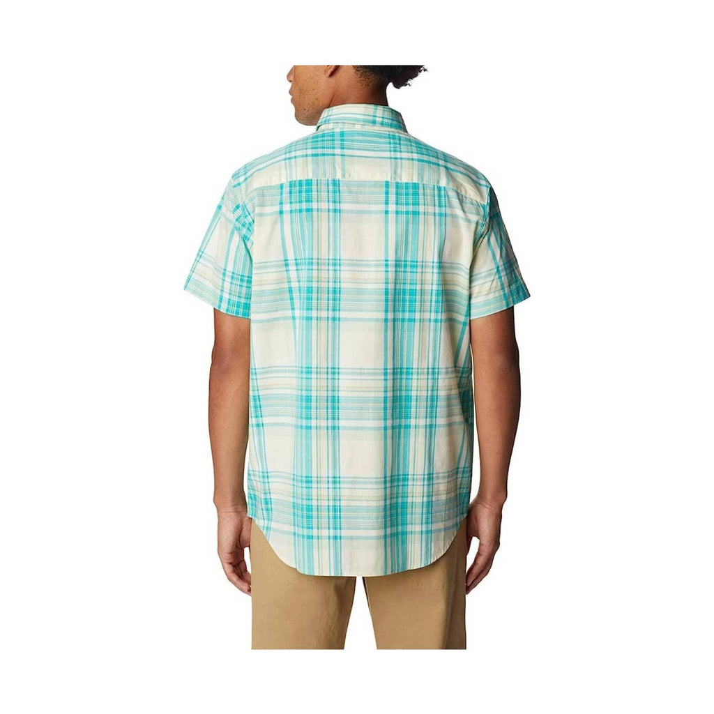 Columbia Men's Rapid Rivers II Short Sleeve Shirt - Ice Green Multi Plaid - Lenny's Shoe & Apparel