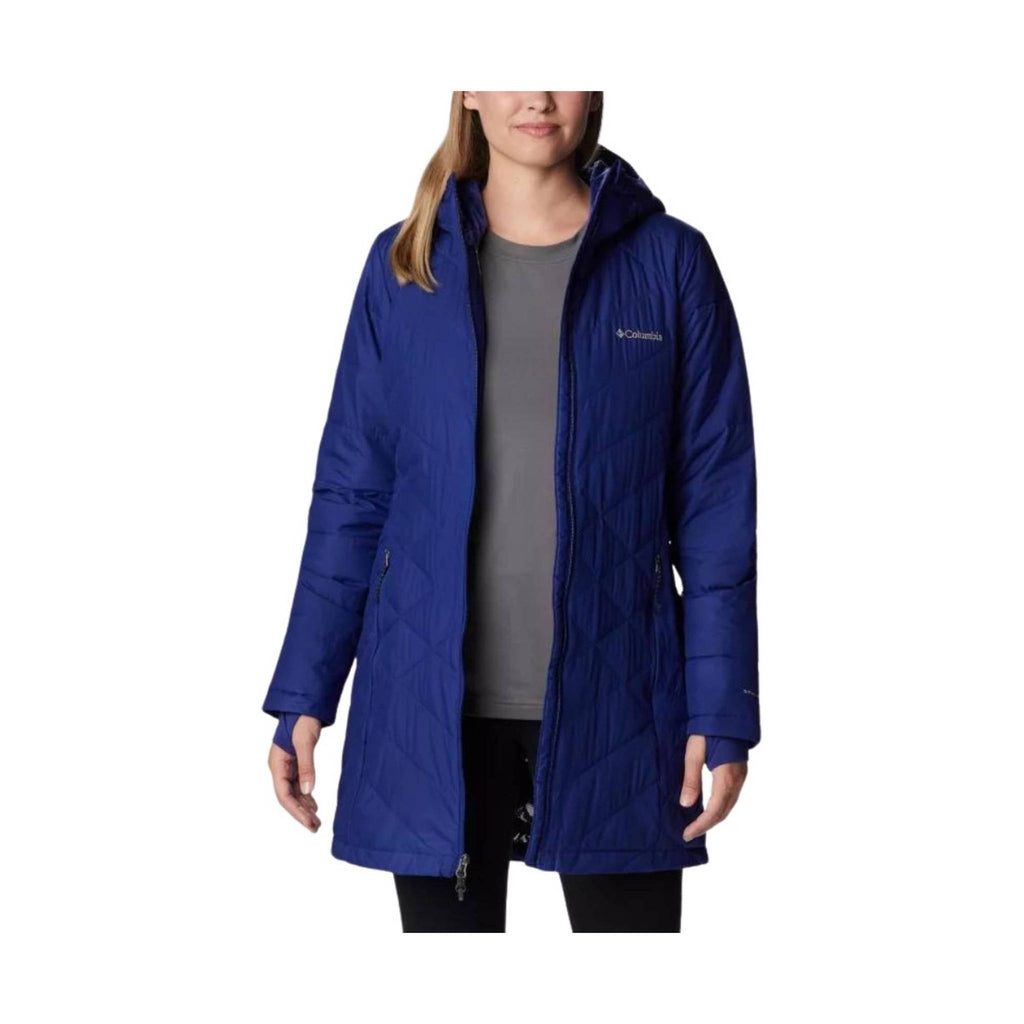 Columbia Women's Heavenly Long Hooded Jacket - Dark Sapphire - Lenny's Shoe & Apparel