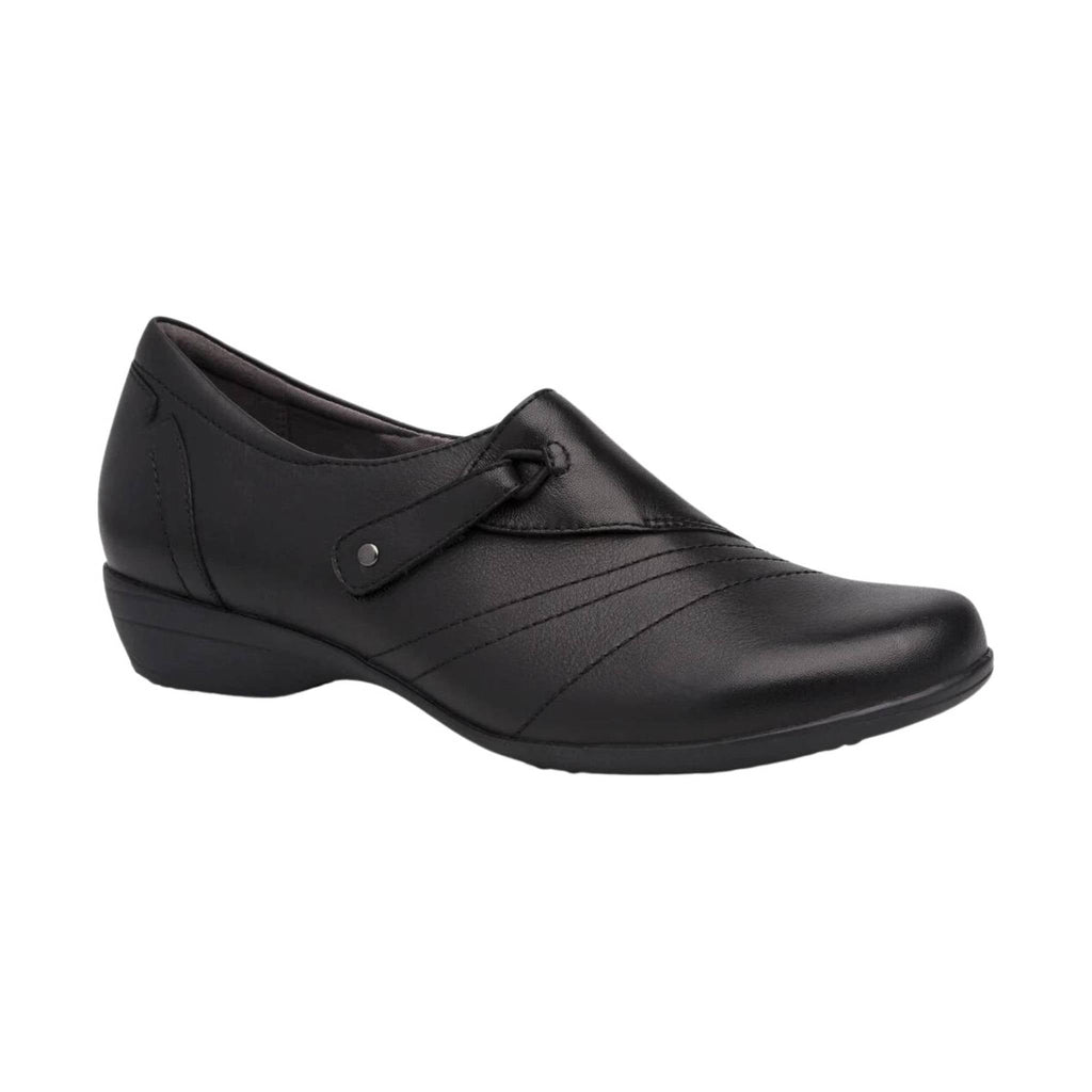 Dansko Women's Franny Wide Shoe - Black Milled Nappa - Lenny's Shoe & Apparel