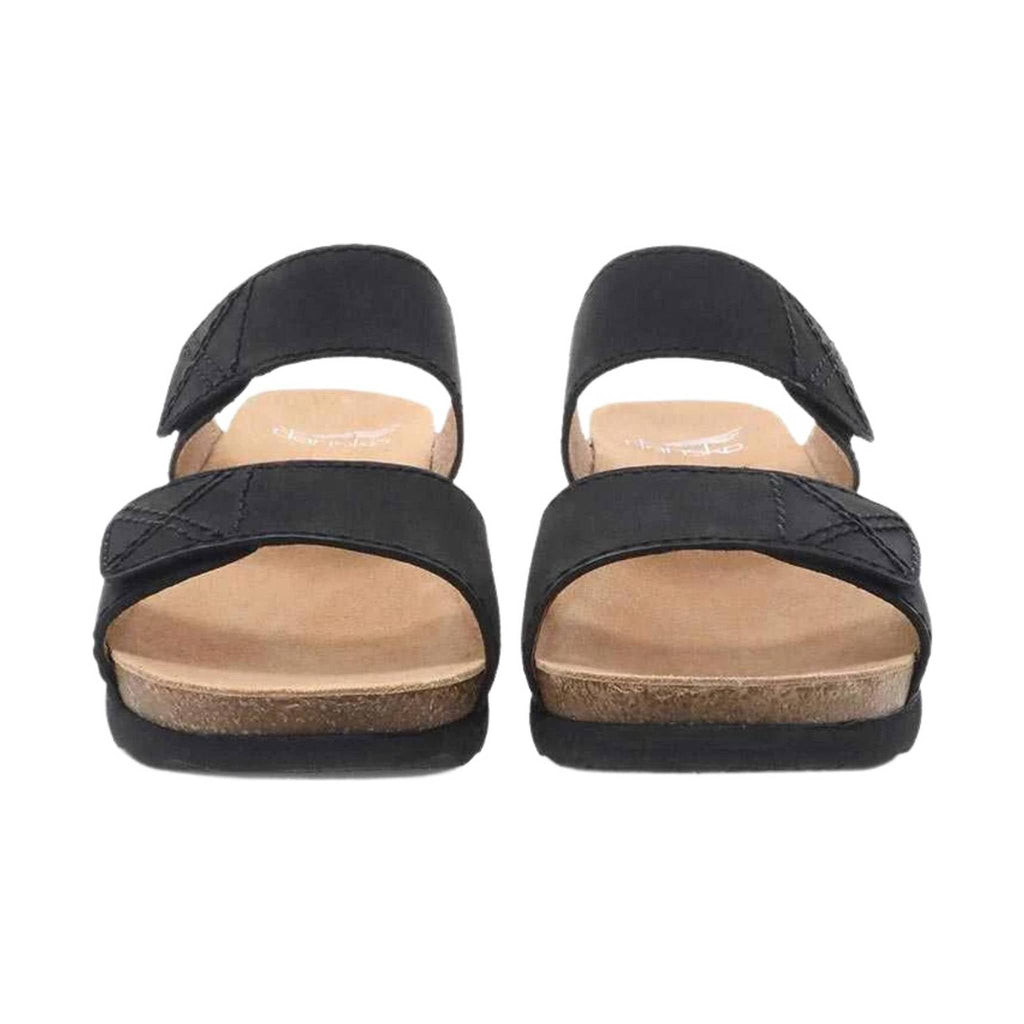 Dansko Women's Maddy Sandal - Black Milled Nubuck - Lenny's Shoe & Apparel