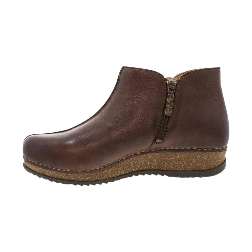 Dansko Women's Makara Bootie - Brown Waxy Milled - Lenny's Shoe & Apparel