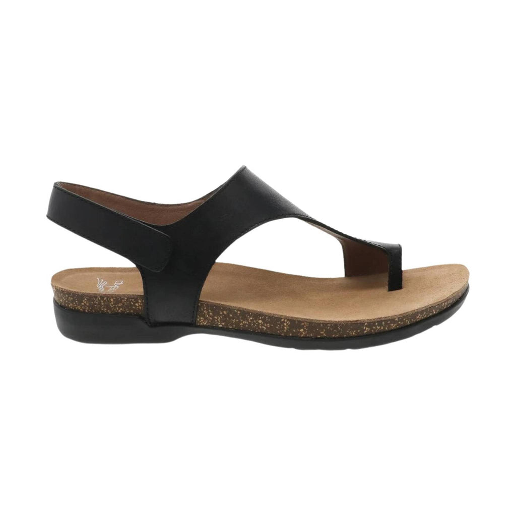 Dansko Women's Reece Sandal - Black Waxy Burnished - Lenny's Shoe & Apparel