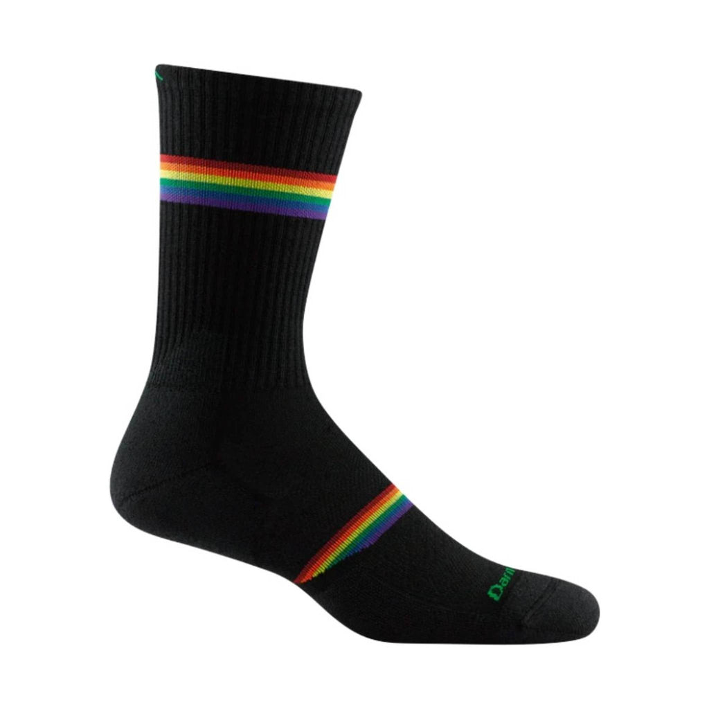 Darn Tough Vermont Men's Prism Crew Lightweight Athletic Sock - Black - Lenny's Shoe & Apparel