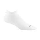 Darn Tough Vermont Men's Run No Show Tab No Cushion Ultra Lightweight Running Sock - White - Lenny's Shoe & Apparel