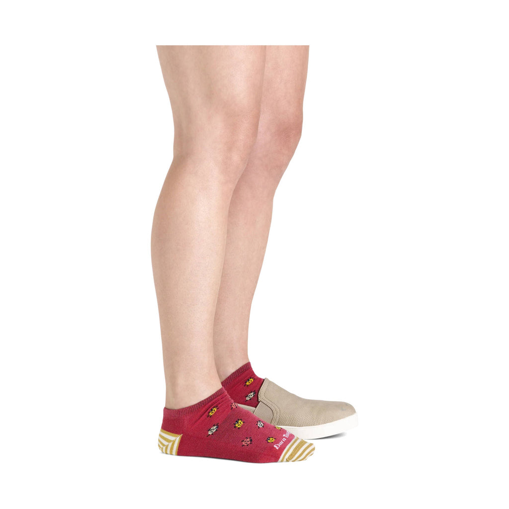 Darn Tough Vermont Women's Lucky Lady No Show Lightweight Lifestyle Sock - Cranberry - Lenny's Shoe & Apparel