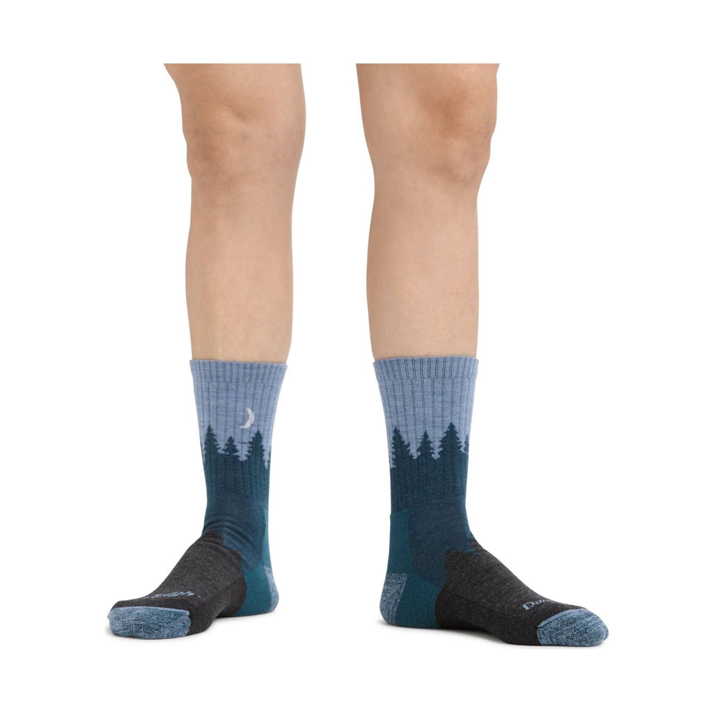 Darn Tough Vermont Women's Treeline Micro Crew Midweight Hiking Sock - Blue - Lenny's Shoe & Apparel