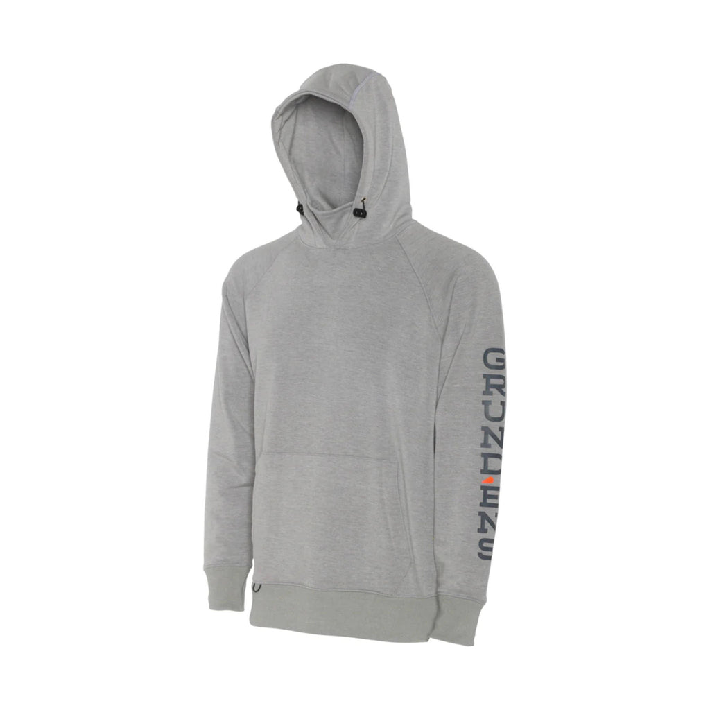 Grundens Men's Dillingham Tech Hoodie - Metal Heather - Lenny's Shoe & Apparel