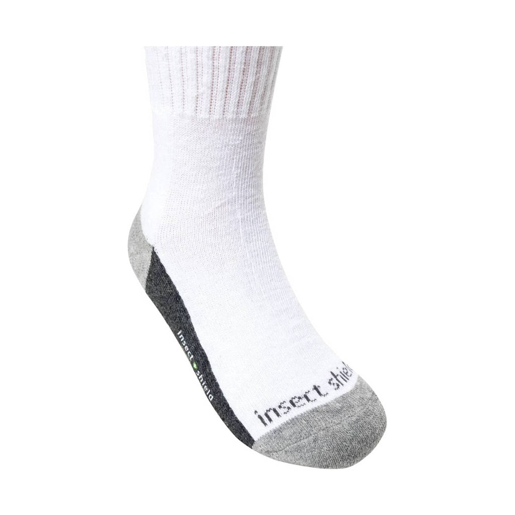 Insect Shield Kids' Sport Crew Socks - White - Lenny's Shoe & Apparel