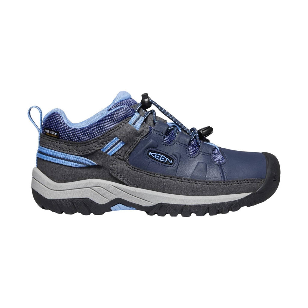 KEEN Big Kids' Targhee Waterproof Low Shoe - Blue Nights/Della Blue - Lenny's Shoe & Apparel