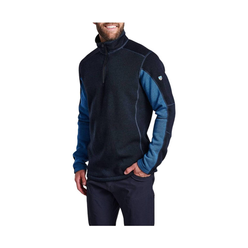 Kuhl Men's Revel Quarter-Zip Sweater - Mutiny Blue / Kuhl Blue - Lenny's Shoe & Apparel