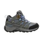 Merrell Kids' Moab Mid Waterproof Boot - Grey/Periwinkle - Lenny's Shoe & Apparel