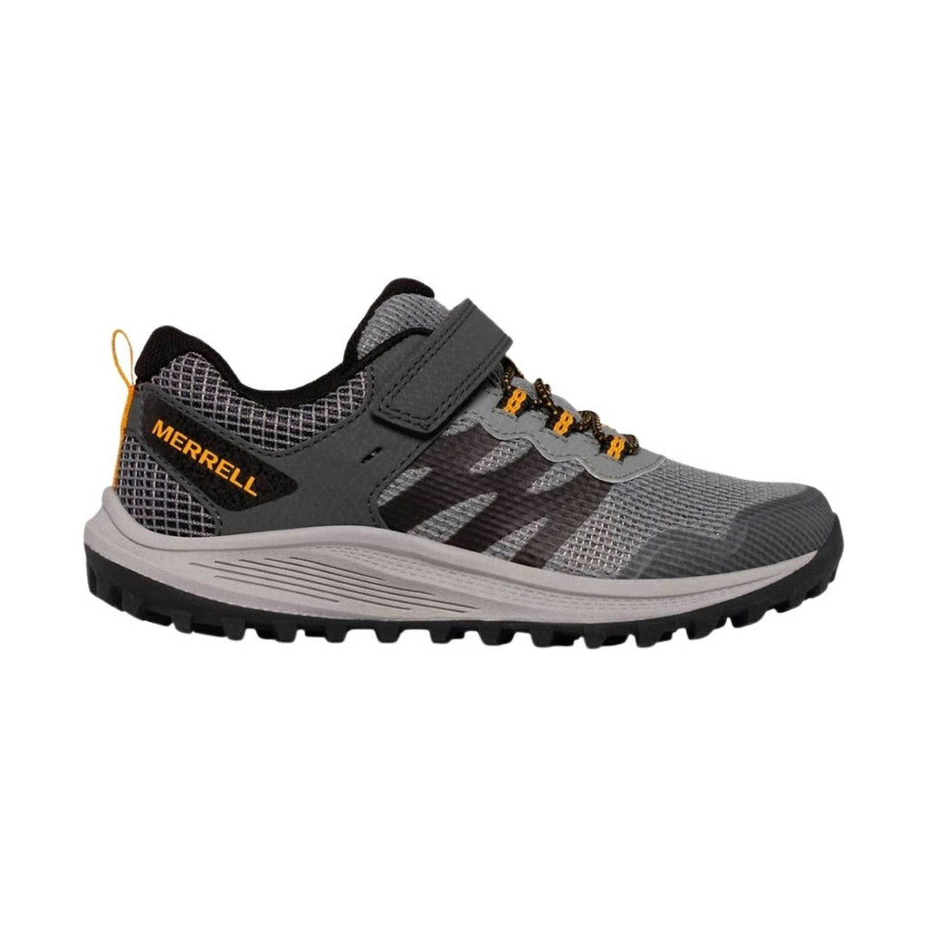 Merrell Kids' Nova 3 Shoes - Grey/Orange - Lenny's Shoe & Apparel