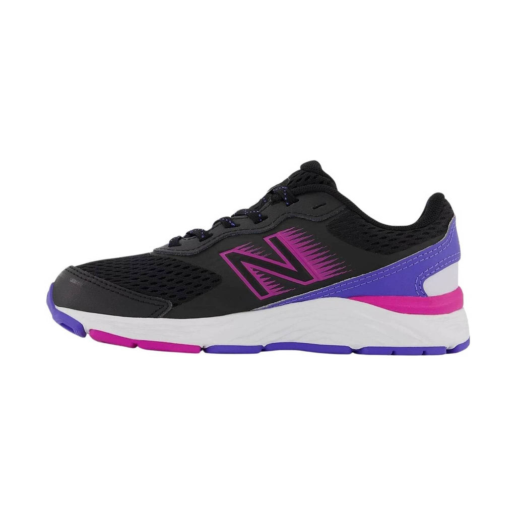 New Balance Kids' 680v6 - Black/Magenta - Lenny's Shoe & Apparel