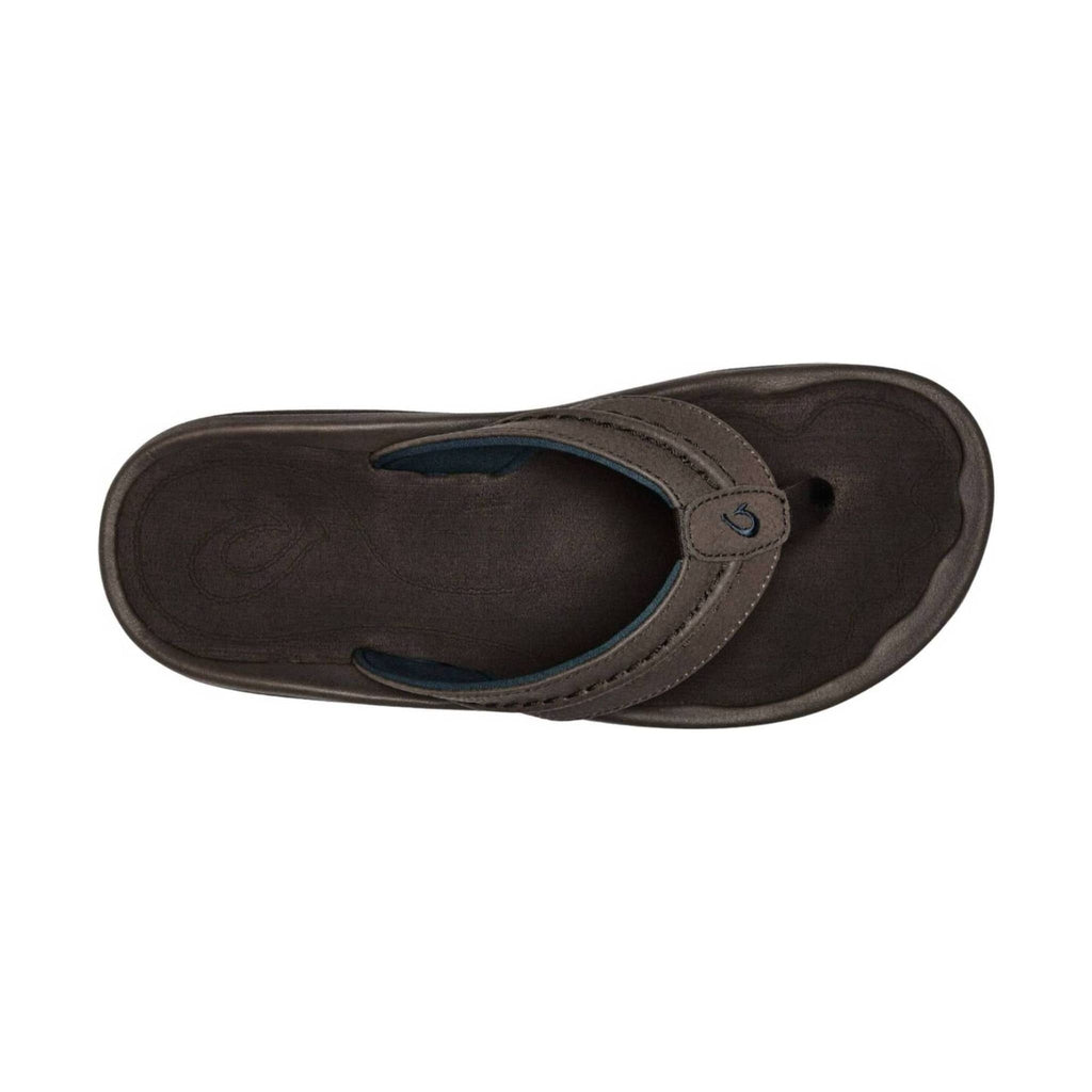 Olukai Men's Hokua Flip Flop - Dk Wood - Lenny's Shoe & Apparel