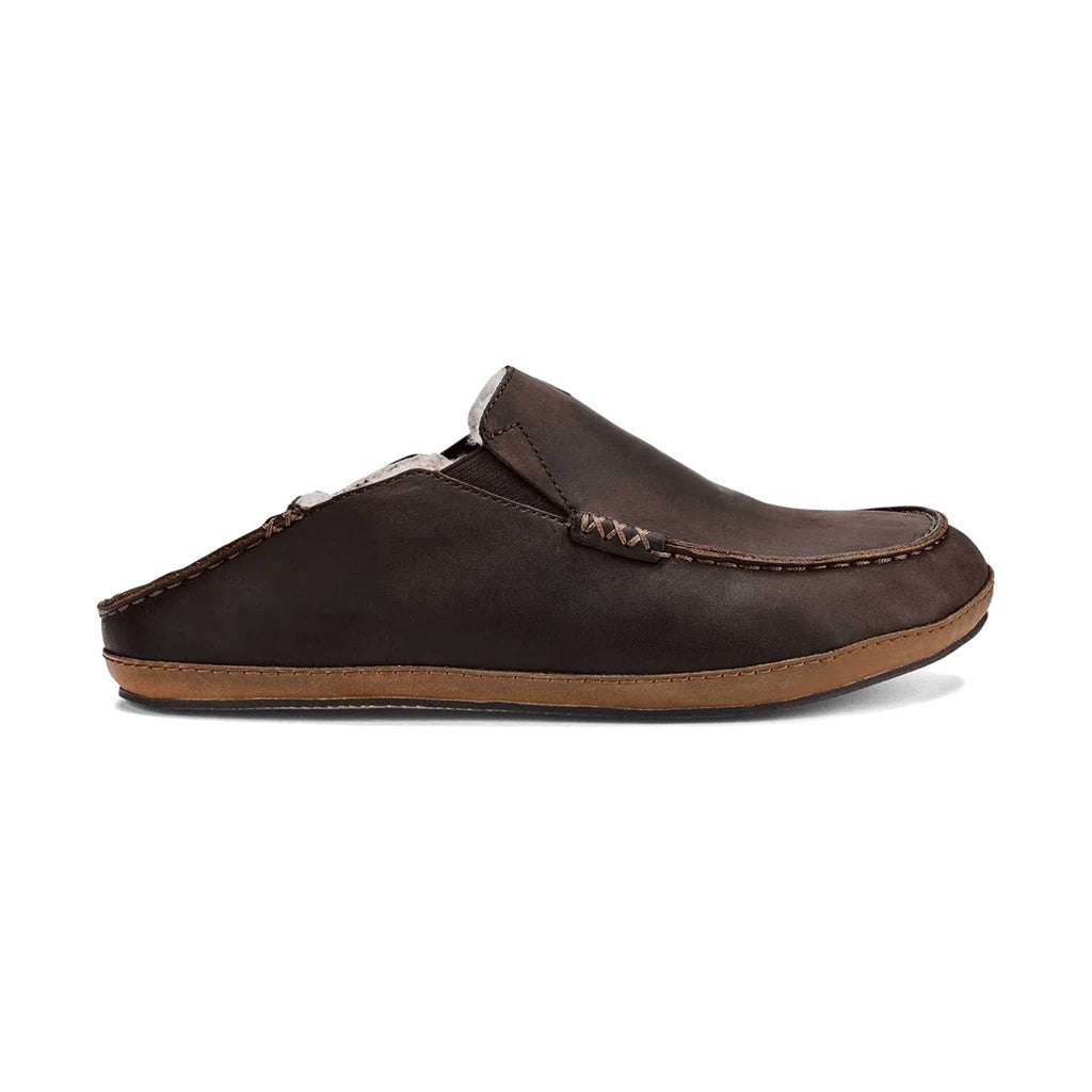 OluKai Men's Moloa Slipper - Dark Wood - Lenny's Shoe & Apparel