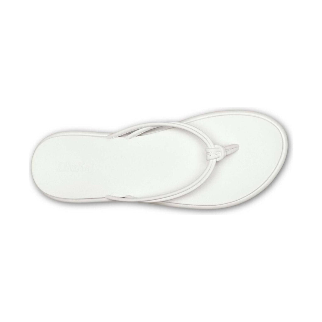 Olukai Women's Aka Flip Flop - White - Lenny's Shoe & Apparel