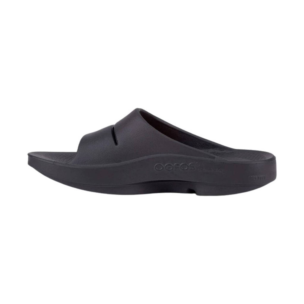 OOfos OOahh Slide - Black - Lenny's Shoe & Apparel