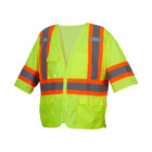 Pyramex Men's Class III Mesh Surveyor T-shirt Vest - Lime - Lenny's Shoe & Apparel