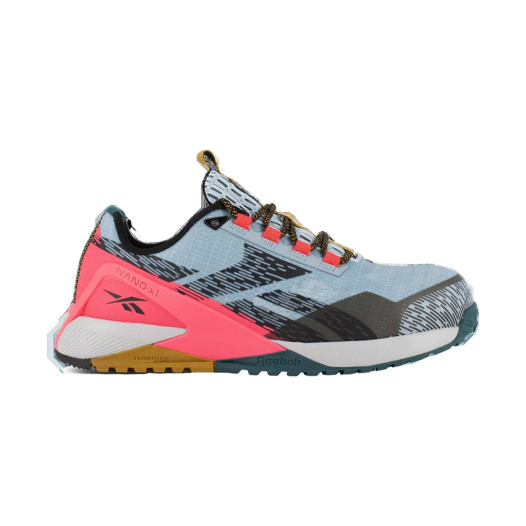 Reebok Work Women's Athletic Work Shoe Composite Toe - Blue/Salmon - Lenny's Shoe & Apparel