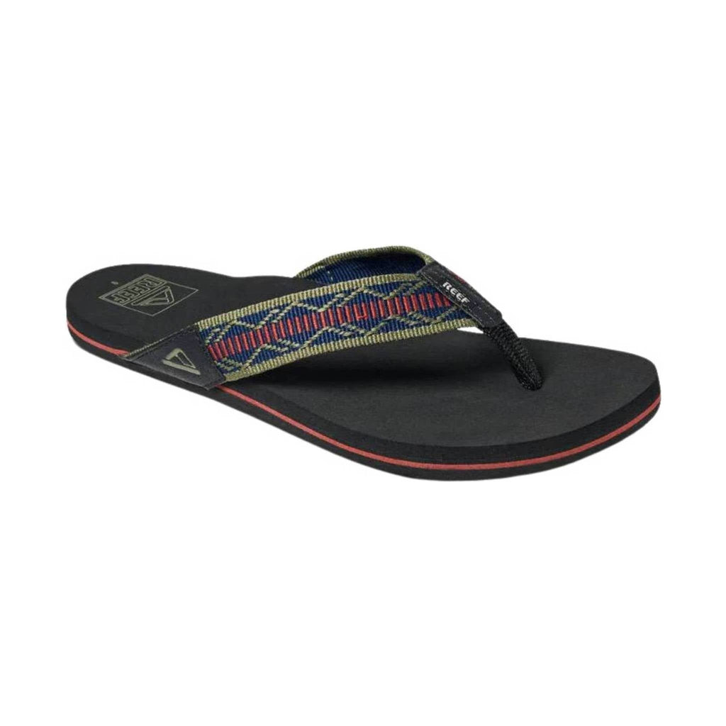 Reef Men's Newport Woven Flip Flop - Navy/red - Lenny's Shoe & Apparel