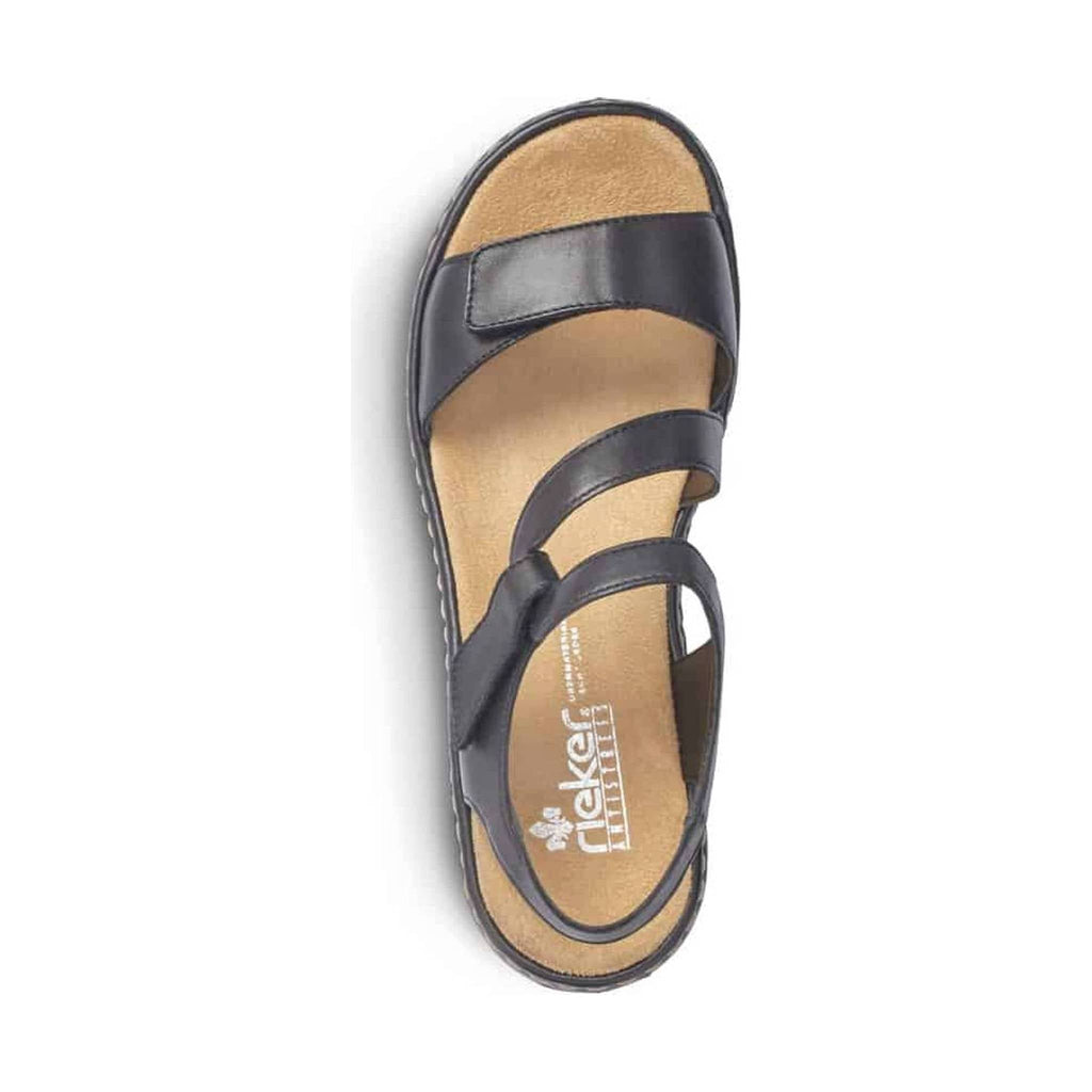 Rieker Women's Regina Sandal - Black - Lenny's Shoe & Apparel