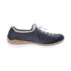 Rieker Women's Wildebuk Shoes - Grey/Blue - Lenny's Shoe & Apparel