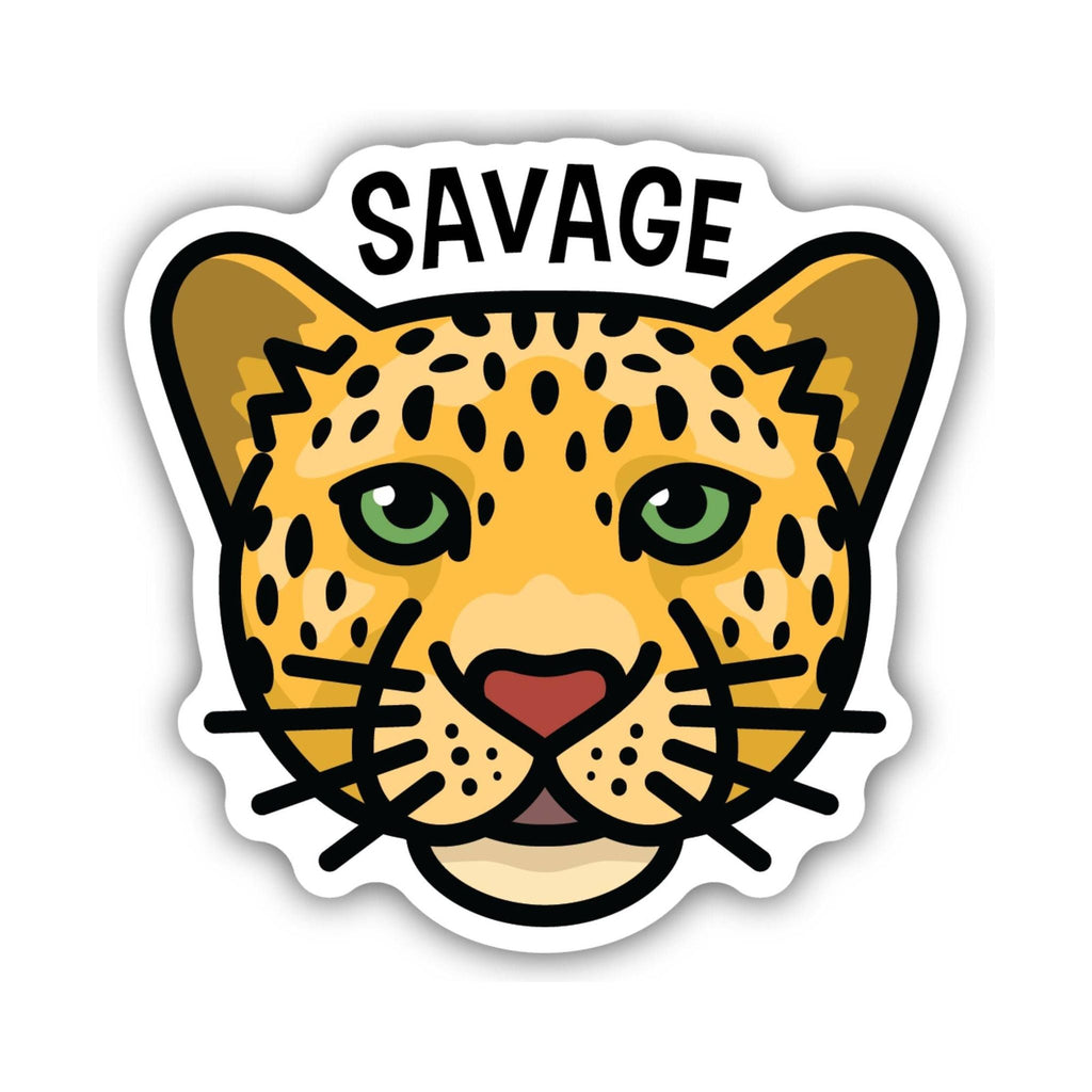 Sticker Northwest Savage Leopard Face - Lenny's Shoe & Apparel