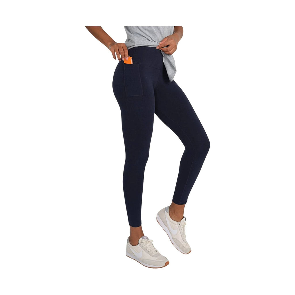 Tasc Women's ALLways 7/8 Pocket Legging - Classic Navy - Lenny's Shoe & Apparel