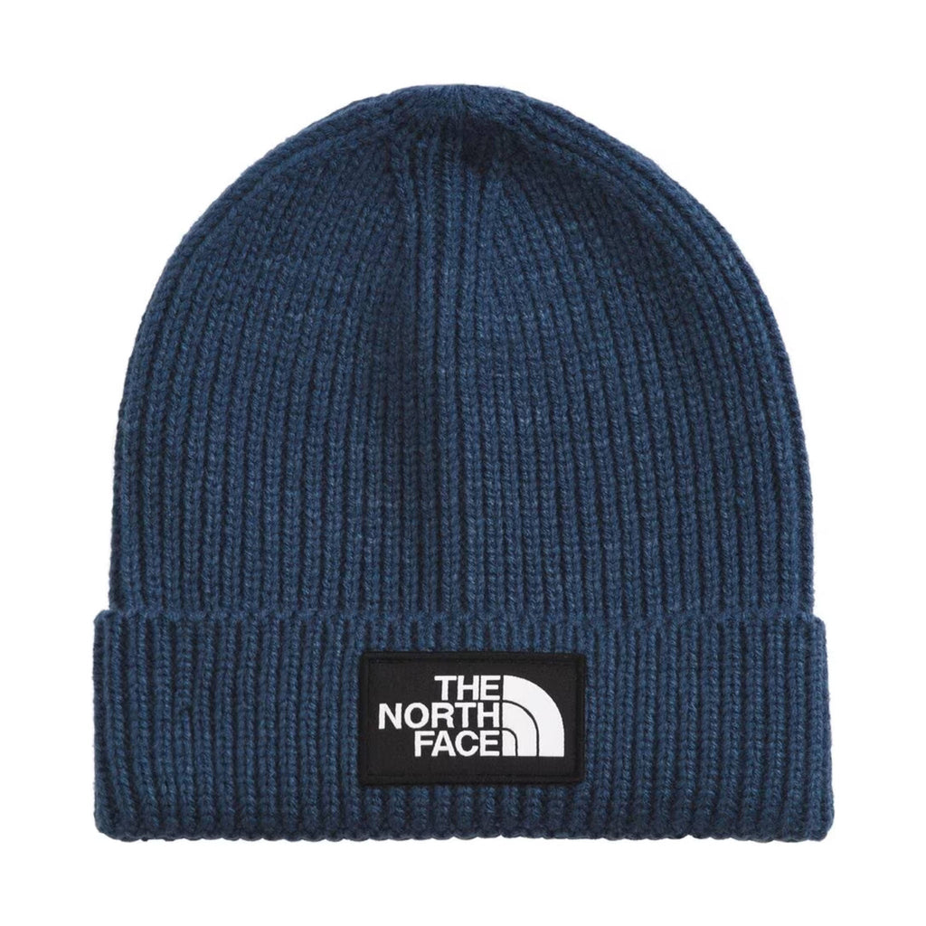 The North Face Kids' Box Logo Cuffed Beanie - Shady Blue - Lenny's Shoe & Apparel