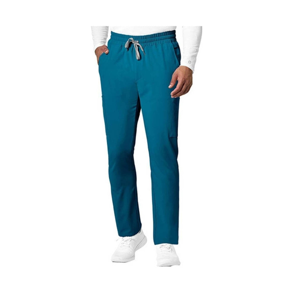 WonderWink Men's Slim Cargo Scrub Pants - Caribbean - Lenny's Shoe & Apparel